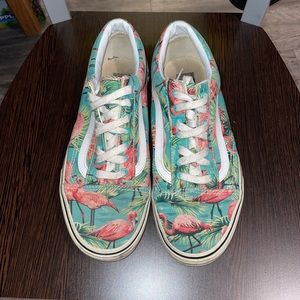 Vans Old Skool Sk8 Hi Flamingo Print